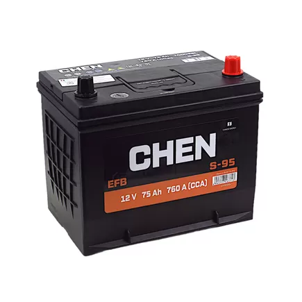 Chen EFB Asia S95 75 A/h 760 A R+ 255x175x220 мм
