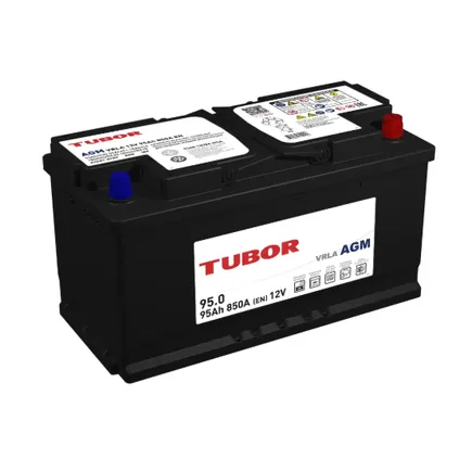 Tubor AGM 95 A/h 850 A R+ 353x175x190 мм