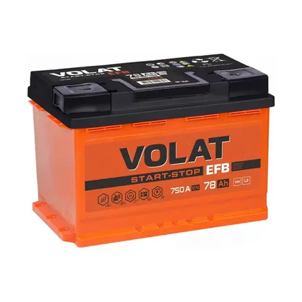 Volat EFB 78 A/h 750 A R+ 278x175x190 мм