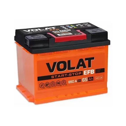 Volat EFB 65 A/h 650 A R+ 242x175x190 мм