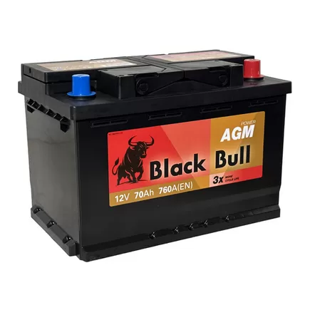 Black Bull AGM 70 A/h 760 A R+ 278х175х190 мм