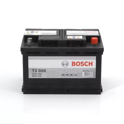 Bosch T3 008 66 А/h 510 A R+ (566 047 051) 278x175x190 мм