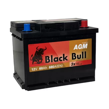 Black Bull AGM 60 A/h 680 A R+ 242х175х190 мм