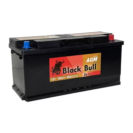 Black Bull AGM 105 A/h 950 A R+ 393х175х190 мм