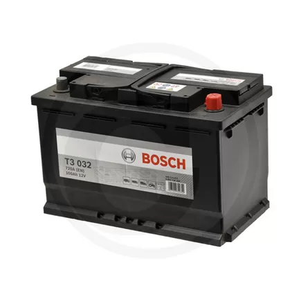 Bosch T3 032 100 А/h 720 A R+ (600 123 072) 313x175x225 мм