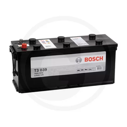 Bosch T3 039 120 А/h 760 A R+ (620 109 076) 512x173x234 мм