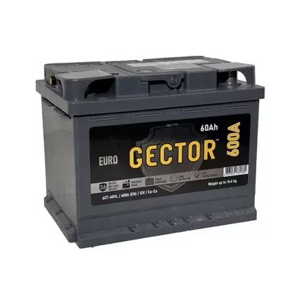 Gector 60 R 60 A/h 600 A R+ 242x175x190 мм