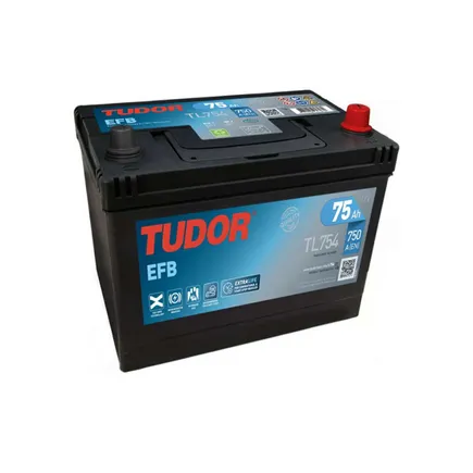 Tudor Start-Stop EFB TL754 75 A/h 750 A R+ 260x175x200 мм
