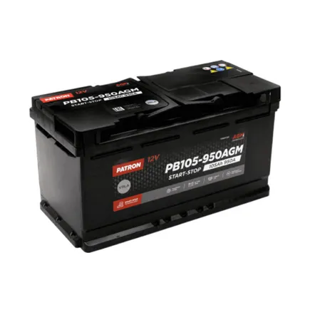 Patron PB105-950 AGM 105 A/h 950 A R+ 353x175x190 мм