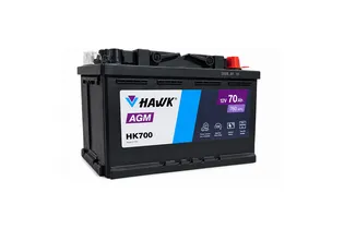 Hawk AGM HK700 70 A/h 760 A R+ 278x175x190 мм