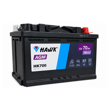 Hawk AGM HK700 70 A/h 760 A R+ 278x175x190 мм