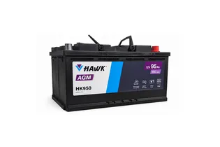 Hawk AGM HK950 95 A/h 850 A R+ 353x175x190 мм