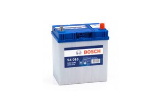 Bosch S4 018 Asia 40 А/h 330 A R+ (540 126 033) 186x126x225 мм