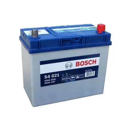 Bosch S4 021 Asia 45 А/h 330 A R+ (545 156 033) 238x127x225 мм