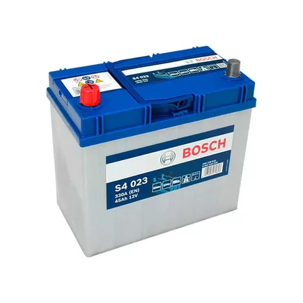 Bosch S4 023 Asia 45 А/h 330A L+ (545 158 033) 238x127x225 мм