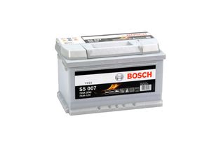 Bosch S5 007 74 А/h 750 А R+ (574 402 075) 278x175x175 мм (низкий)